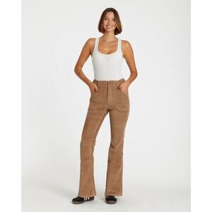 Women's Tan Boot Cut Corduroy Pants
